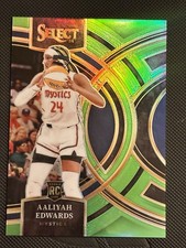 2024 Select WNBA Aaliyah Edwards RC Neon Green Prizm Premier Level /75
