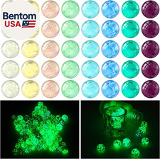 48 Pieces Marbles Glow in the Dark for Kids Mixed Colors Luminous Glass Marbles