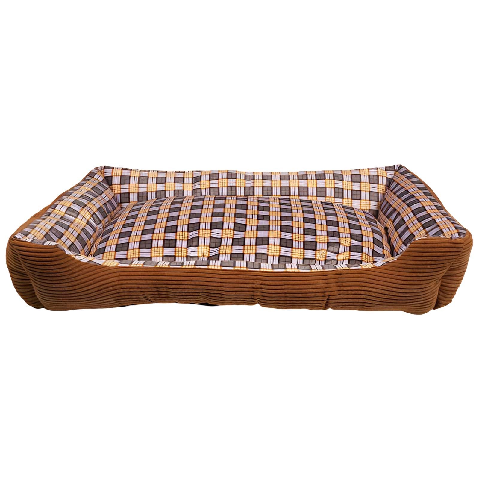 Sofá cama Inny pour chien XL 90x70x20cm confortable de couleur marron
