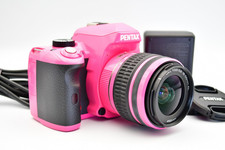     Near Mint Pentax K-r Pink Bilingual Digital camera 18-55mm Lens From Japan