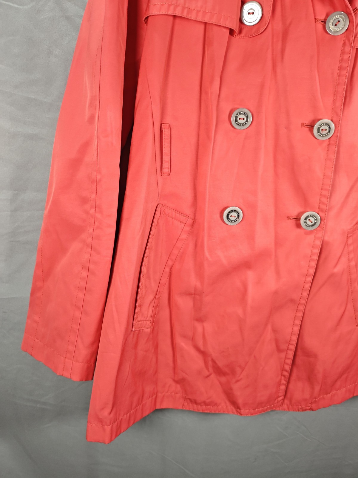 Express Jacket Womens Medium Double Breasted Tren… - image 4