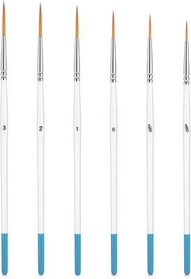 6 Pcs Script Liner Brushes Fine Detail Paint Brushes for Models & Art