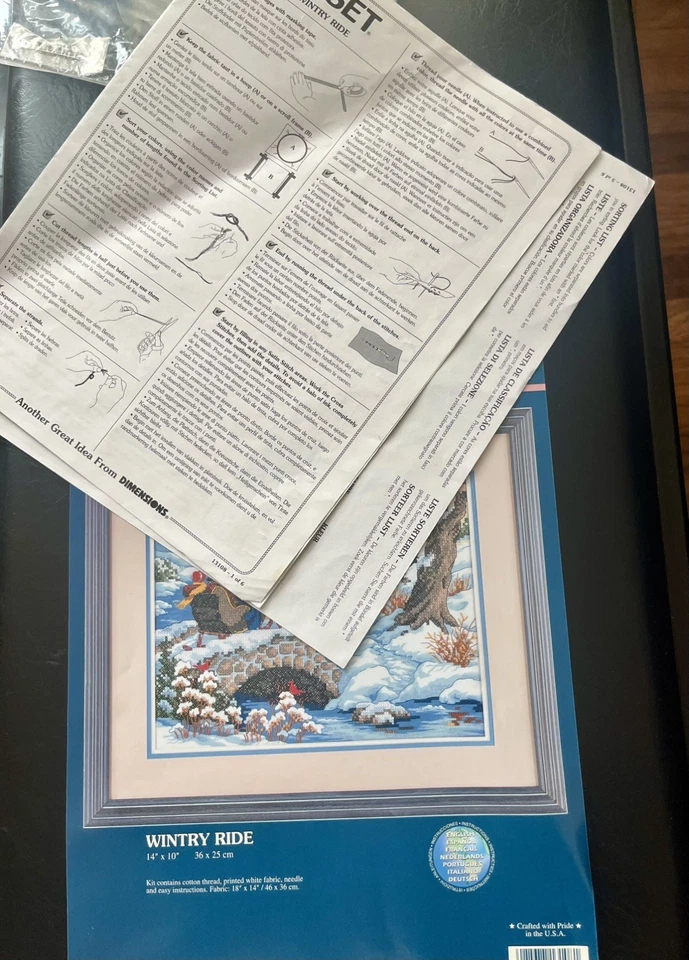 Размеры штампованный крестиком узор только зимняя поездка - Изображение 3 из 3