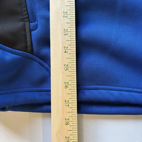 Menards Jacket Full Zip Long Sleeve Collared Work Blue Gray Size XL Mens image 7