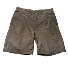 Columbia Sportswear Chino Shorts Men  s 36 Green Polyester Outdoor Hiking Casual