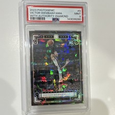 2023-24 Panini Photogenic Victor Wembanyama - With Authority Diamond #9 /75 RC