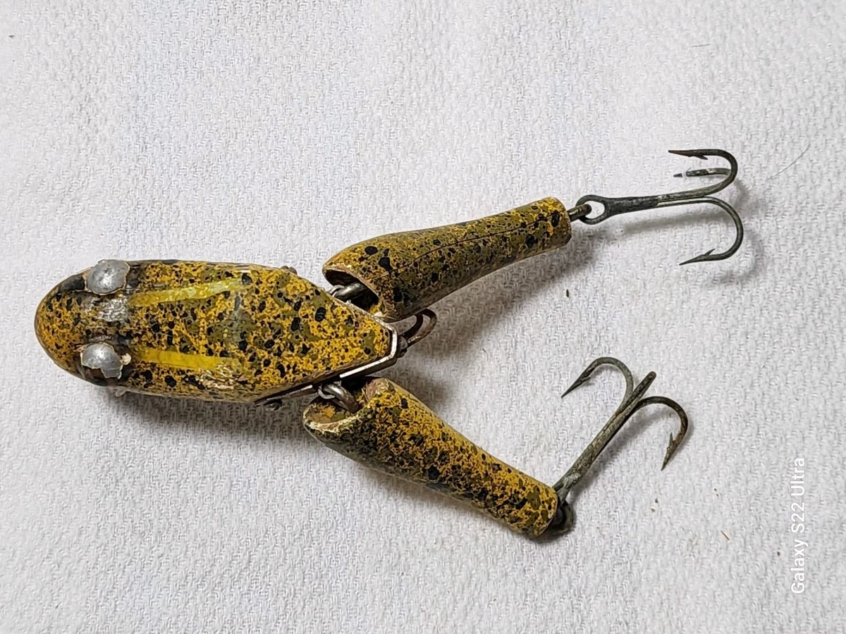 Leurres De Pêche Vintage Anciens Style Michigan - Neufs, 29x12 Cm, Made In USA