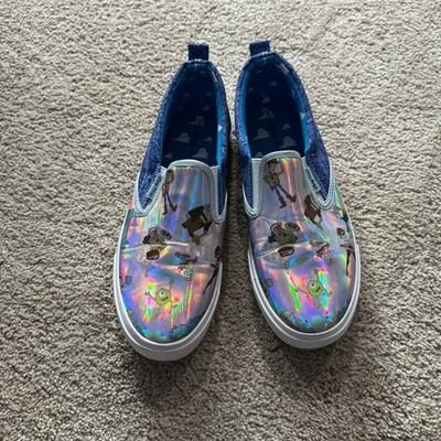 Disney Pixar Character Slip On Sneakers Women's Size 9 Toy Story Wall-E Monsters