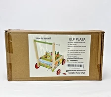 Wooden Activity Baby Walker - Fishing and Carrot Harvest Game - OPEN BOX