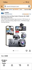 Dash Cam Front and Rear Inside 3 Channel, 4K+...
