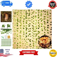 Please of Greenery: 12 Pack Artificial Ivy and LED Lights for Beautiful Settings