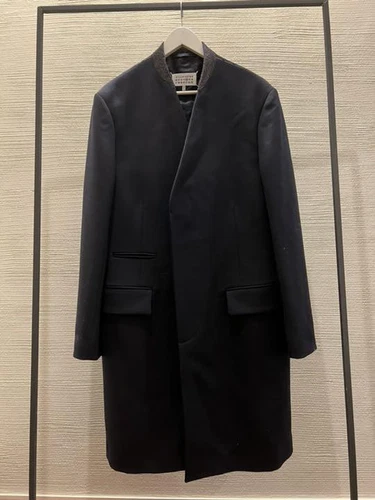 MAISON MARGIELA Cappotto Chesterfield usaton Maisonla Margi senzatto colletto cappot giac uomoia t