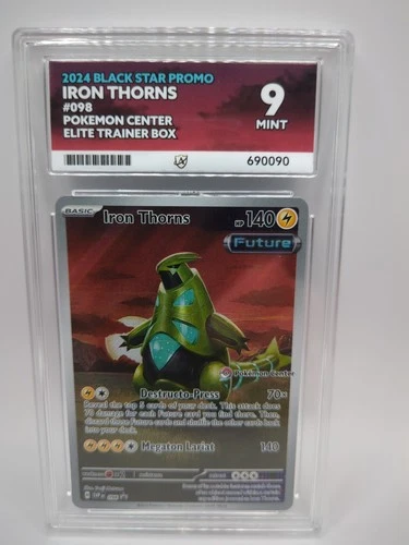 Pokemon TCG Iron Thorns SVP 098 Pokemon Center Stamped Black Star Promo ACE 10