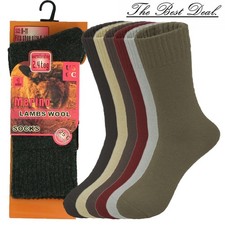 3-12 Pairs Women's Winter Merino Lambs Wool Boots Thick Thermal Socks Size 9-11
