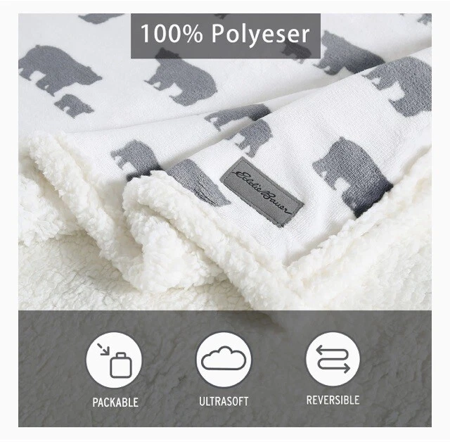 Eddie bauer bear throw sale