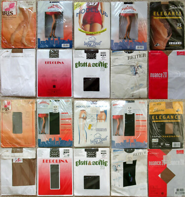 10 x STRUMPFHOSEN - TIGHTS - KUNERT - REITER - ESDA - VINTAGE - OVP - GR.38 - 40
