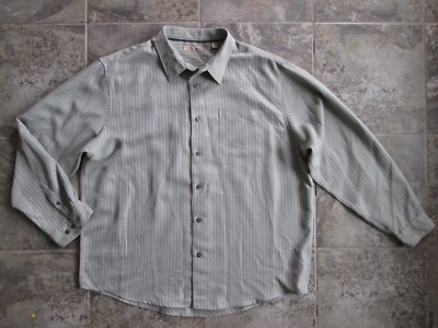 mens 2x dress shirts Men's 2X Large Long Sleeve Button Down Dress Shirt Black White Long