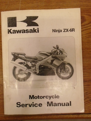 Kawasaki Motorcycle Service Manual NinjaZX-6R 1998 1st Edition | eBay