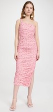 Likely Tash Roseshadow Floral Pink One Shoulder Dress Size 00 NWT