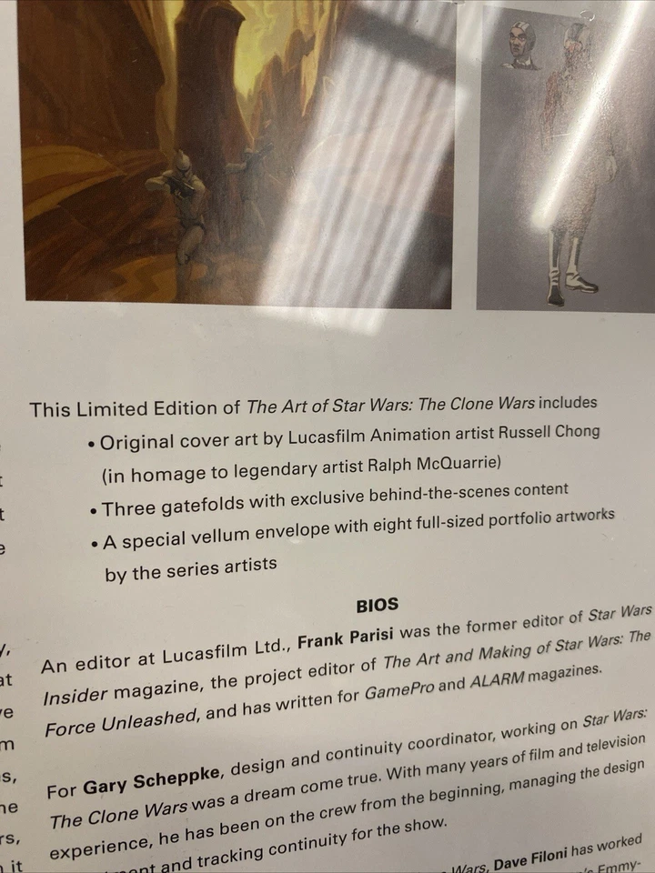 The Art of Star Wars The Clone Wars by Frank Parisi Gary Scheppke Hardcover Seal - Image 3 of 3