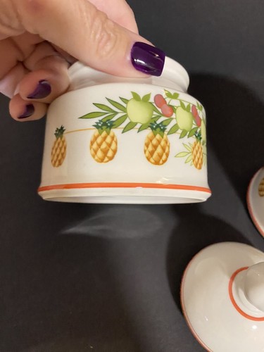 Villeroy and Boch Bon Appetit Creamer & Sugar Bowl With Lid - Picture 5 of 18