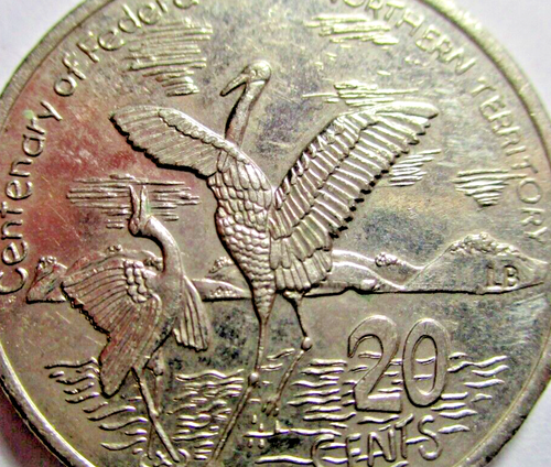2001 AUSTRALIAN 20 CENT COIN - 100 YRS OF FEDERATION - N.T. - # 33/1/25 M - Picture 2 of 4