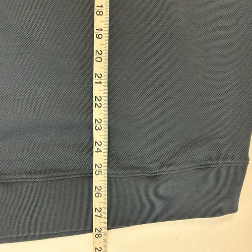 Peter Millar Gilet Uomo Blu Medio 1/4 Zip Maglione Logo Golf Preppy Casual - Foto 14 di 14