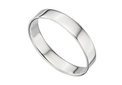Handgefertigter 925 Sterling Silber flacher 3 mm Ehering Midi Daumenring Größe H - Z+1