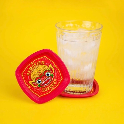 Drink Coaster Ramayana Set 8 pcs HANUMAN THOTSAKAN SUKERRP NILAPAT - Picture 7 of 10