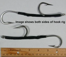 2 7691S 8/0 Double Hook rigs Stainless Steel Wahoo Tuna Dorado Marlin Lures