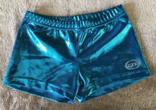 New O Zone shorts Gymnastics Dance Youth Large Turquoise
