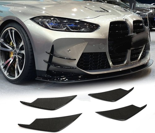 Parachoques de fibra de carbono para BMW G80 M3 G82 G83 M4 21-2023 Aero Winglet Canard aletas A - Imagen 5 de 10