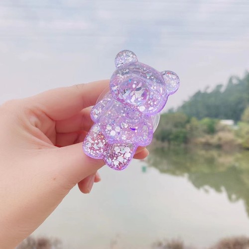 Cute Aurora Bear Phone Grip Phone Holder - Photo 6 sur 13