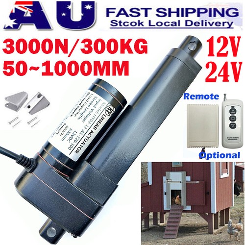 3000N DC 12V 24V Heavy Duty Linear Actuator 50mm 500mm 900mm 1000mm Waterproof