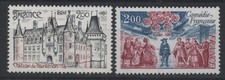 FRANCE 1980 : N°2082+2106 CHATEAU MAINTENON /ANNIV COMEDIE FRANCAISE-NEUF** LUXE
