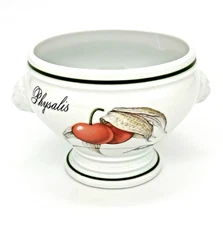 Apilco France Porcelain Elysian Gardens Individual Open Soup Server Bowl