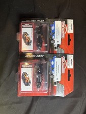 NEW Majorette Deluxe Cars BLACK Bugatti Chiron Pur Sport 1:64 LOT OF 2