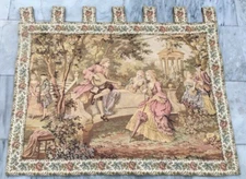 Vintage Tapestry,French Tapestry Pictorial Stunning Tapestry Wall Décor 2x3ft