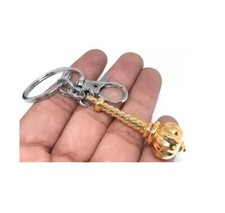 Puja Key Chain Ring Hanuman Ji Gada Temple Car Entrance Door Hindu pack of 2