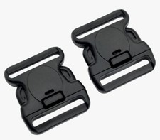 Black Triple Retention Buckle 2.25  wide