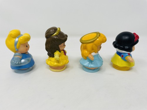 Lot 4 Fisher-Price Little People Disney Princess - Cinderella, Belle, Snow White - Picture 4 of 4