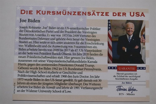 🧠🇺🇸 USA JOE BIDEN SEALED SEALED MINT SET B79 #817 - Picture 4 of 4