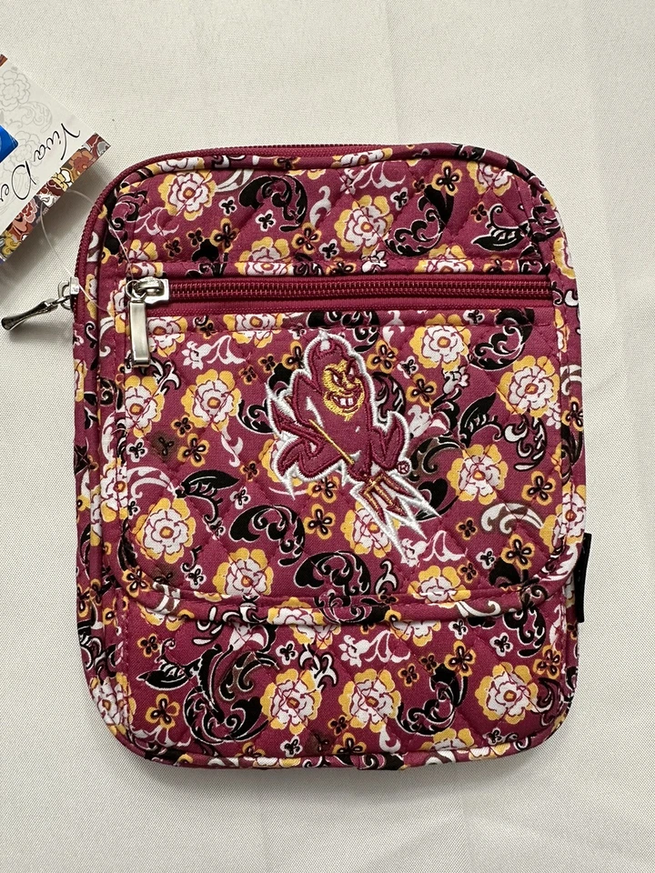 Viva Designs Arizona State Sun Devils Floral Crossbody Bag Magenta NWT - DEFECT - Image 2 of 4