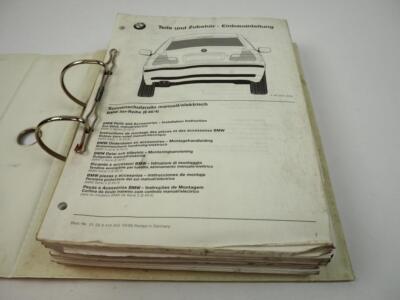 BMW 3 Series E46/4 E46/2 Convertible Job Lot Installation Instructions Parts Accessories Retrofit