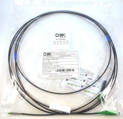 PPC 10' Fiber QuikPush Cable Assembly 3mm SC APC Balistix Part 10-0241-10F