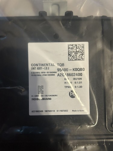 2020 2021 2022 Kia Soul IBU Unit Assembly 95400-K0QB0 - Picture 4 of 5