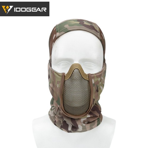 IDOGEAR Tactical Balaclava Mask MESH Airsoft Mask Full Face Airsoft