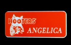 Hooters Uniform Angelica Name Tag Pin Back Dress Up Costume Accessory — photo 2