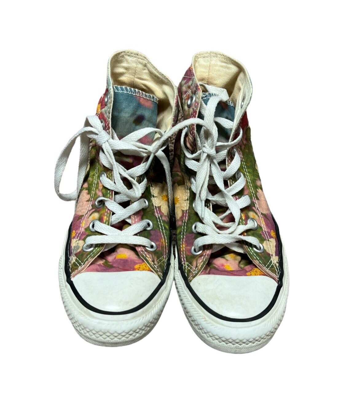 Floral High Top Converse All Star Chuck Taylor Size 6 Gem