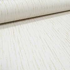 Plain Light Cream Gold Glitter Blown Vinyl Embossed Textured Thick Wallpaper